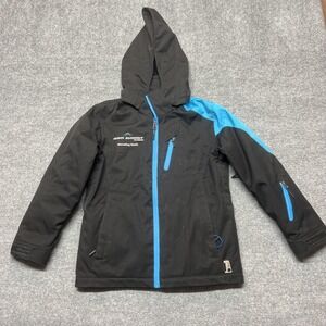 Karbon Ski Jacket Kids 8 Black Blue Hooded Insulated Team Summit Colorado